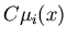 $C\mu_i(x)$