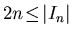 $2n\!\leq\!\vert I_n\vert$