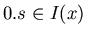 $0.s \in I(x)$