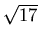 $\sqrt{17}$