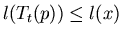 $l(T_t(p)) \leq l(x)$