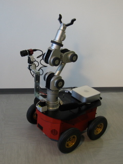 Pioneer robot with Katana