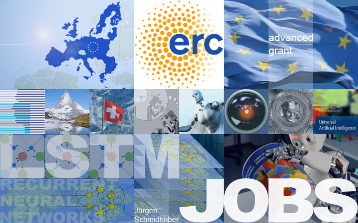 ERC Advanced Grant AlgoRNN for Juergen Schmidhuber - Jobs for PostDocs & PhD Students