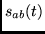 $s_{ab}(t)$