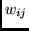$w_{ij}$