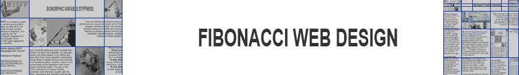 FIBONACCI WEB DESIGN - designing web sites using harmonic proportion and Fibonacci numbers