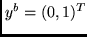 $y^b = (0,1)^T$