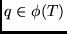 $q \in \phi(T)$