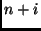 $n+i$