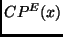 $CP^E(x)$