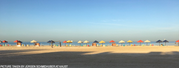 KAUST beach - image taken by Juergen Schmidhuber