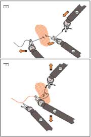 LSTM-controlled, knot-tying robot
