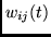 $w_{ij}(t)$