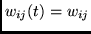$w_{ij}(t) = w_{ij}$