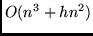 $O(n^3+hn^2)$