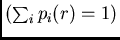 $p(r) = \{ p_1(r), p_2(r), \ldots, p_{n_Q}(r) \}$