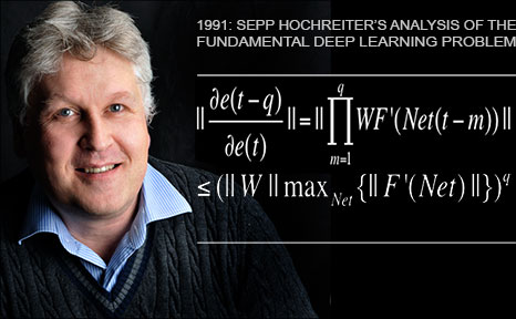 Sepp Hochreiter's Analysis of the Fundamental Deep Learning Problem (1991)