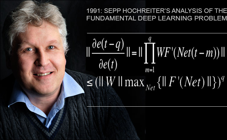 Sepp Hochreiter's Fundamental Deep Learning Problem (1991)