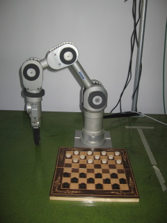 Katana, the checker playing robot