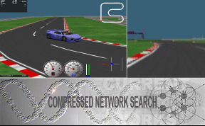 Compressed Network Search Finds Complex Neural Controllers with a Million Weights